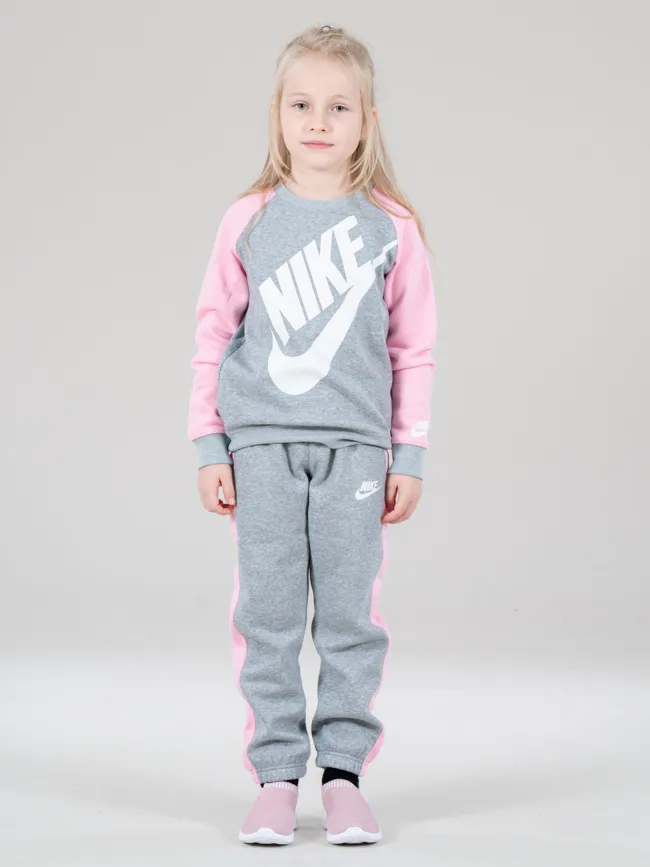 Ensemble de survêtement futura crew gris rose enfant - Nike | wimod