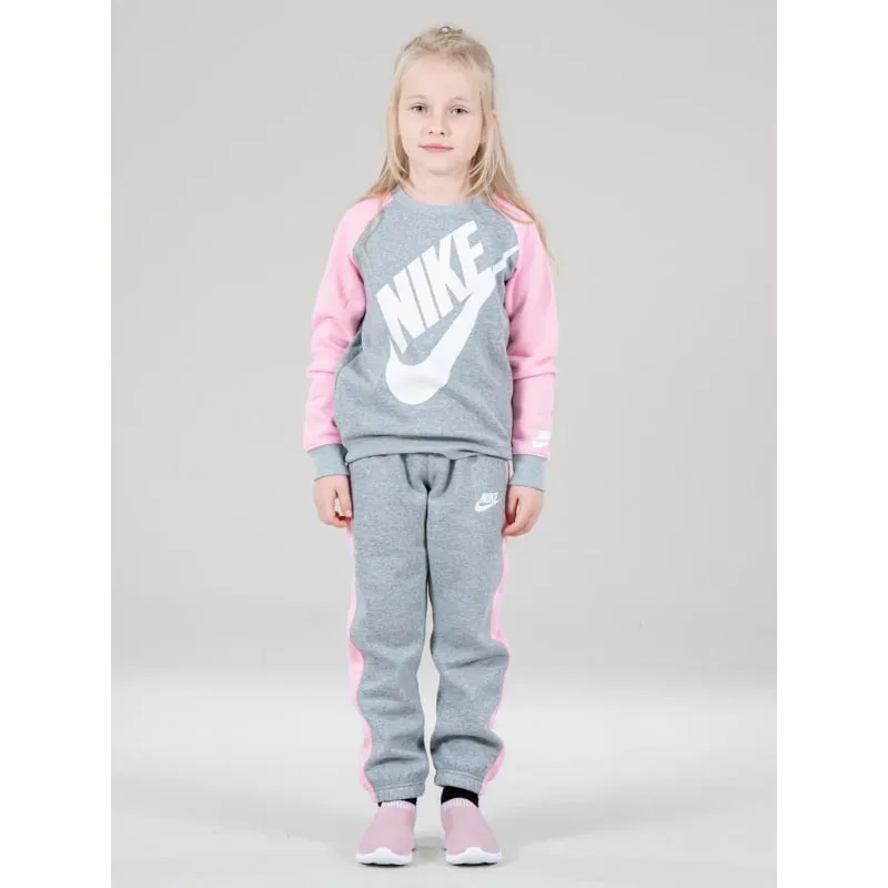 Ensemble de survêtement futura crew gris rose enfant - Nike | wimod