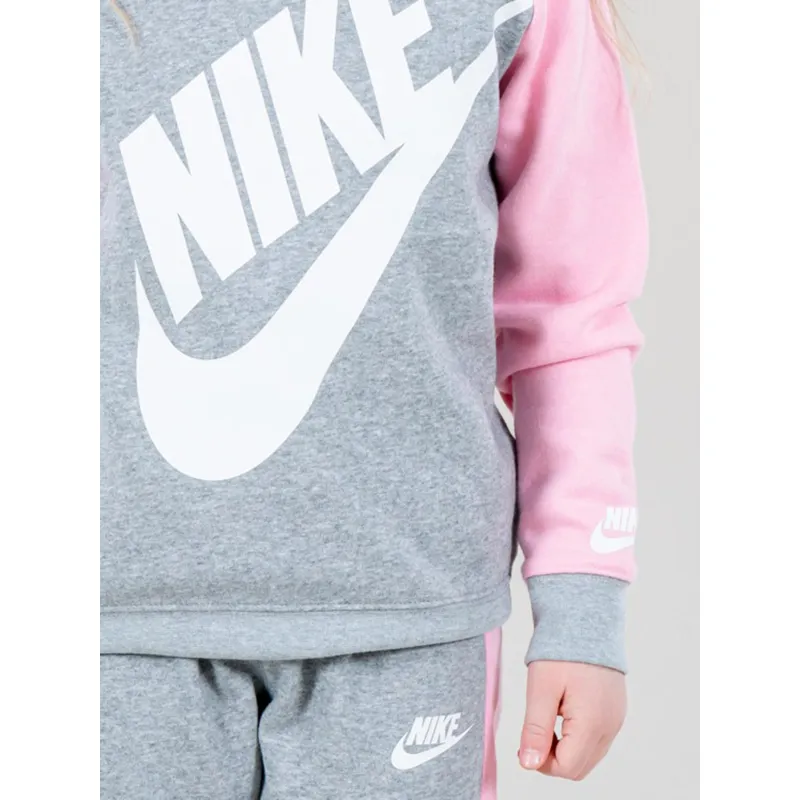 Ensemble de survêtement futura crew gris rose enfant - Nike | wimod