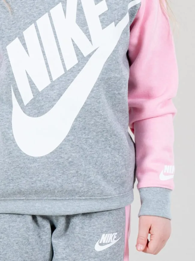 Ensemble de survêtement futura crew gris rose enfant - Nike | wimod