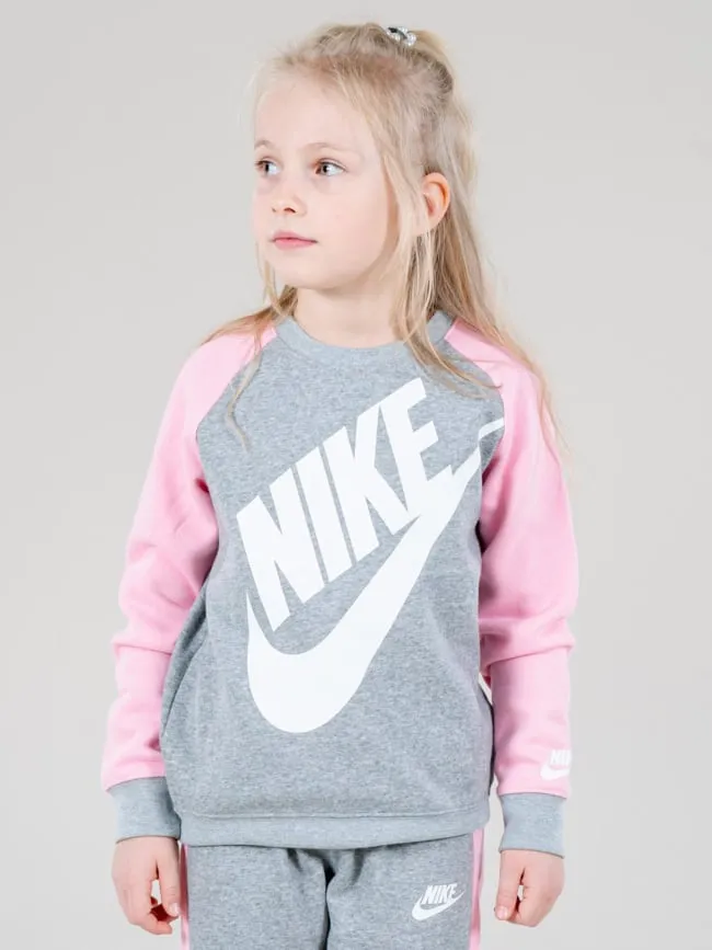 Ensemble de survêtement futura crew gris rose enfant - Nike | wimod