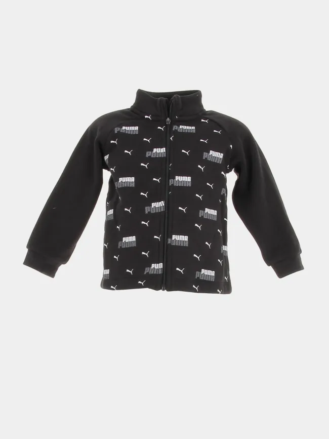 Ensemble de survêtement veste zippé jogging noir enfant - Puma | wimod