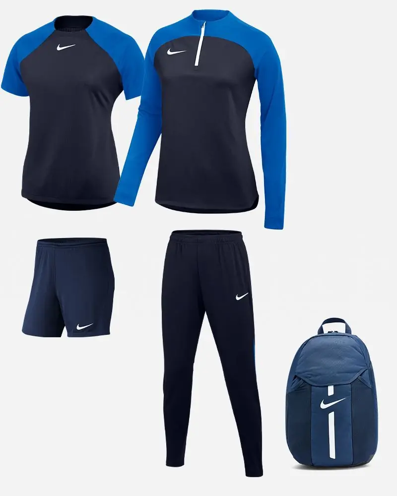 Ensemble Nike Academy Pro pour Femme. Survêtement + Maillot + Short + Sac (5 pièces)