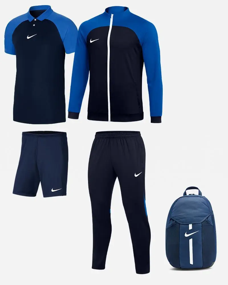 Ensemble Nike Academy Pro pour Homme. Survêtement + Polo + Short + Sac (5 pièces)