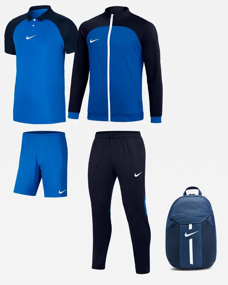 Ensemble Nike Academy Pro pour Homme. Survêtement + Polo + Short + Sac (5 pièces)