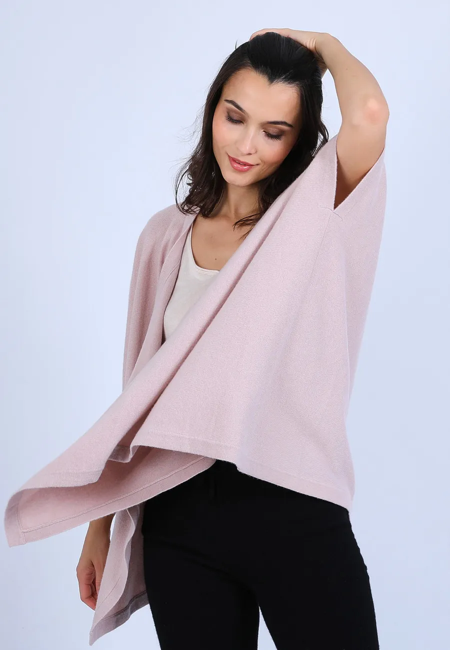 Gilet kimono sans manches 100% Cachemire - Oumi