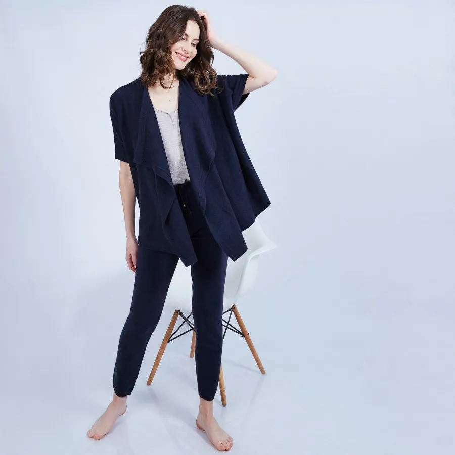 Gilet kimono sans manches 100% Cachemire - Oumi