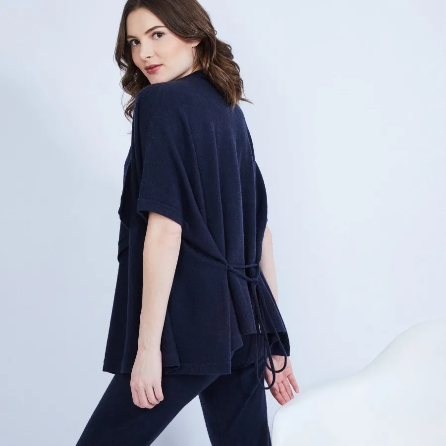 Gilet kimono sans manches 100% Cachemire - Oumi