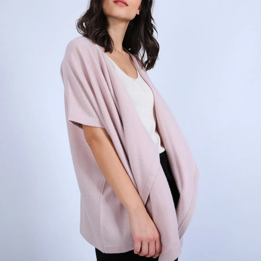 Gilet kimono sans manches 100% Cachemire - Oumi