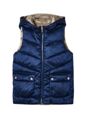 Gilet Mayoral Rembourré Bleu Beige pour Fille