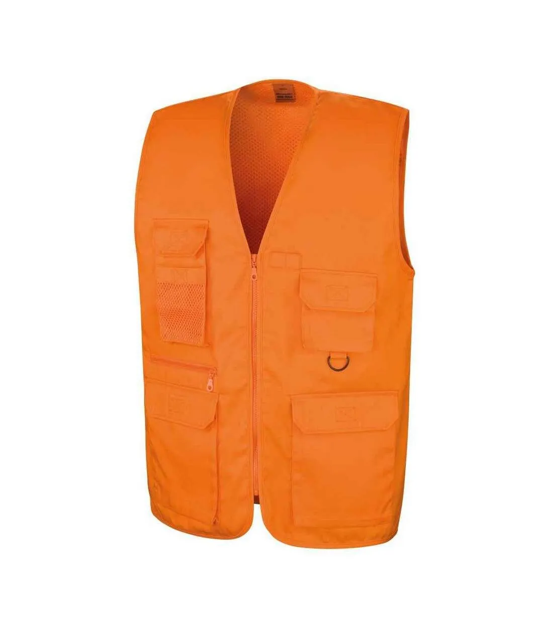 Gilet safari homme orange WORK-GUARD by Result