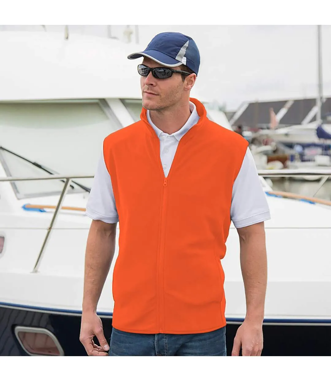 Gilet sans manches core homme orange Result