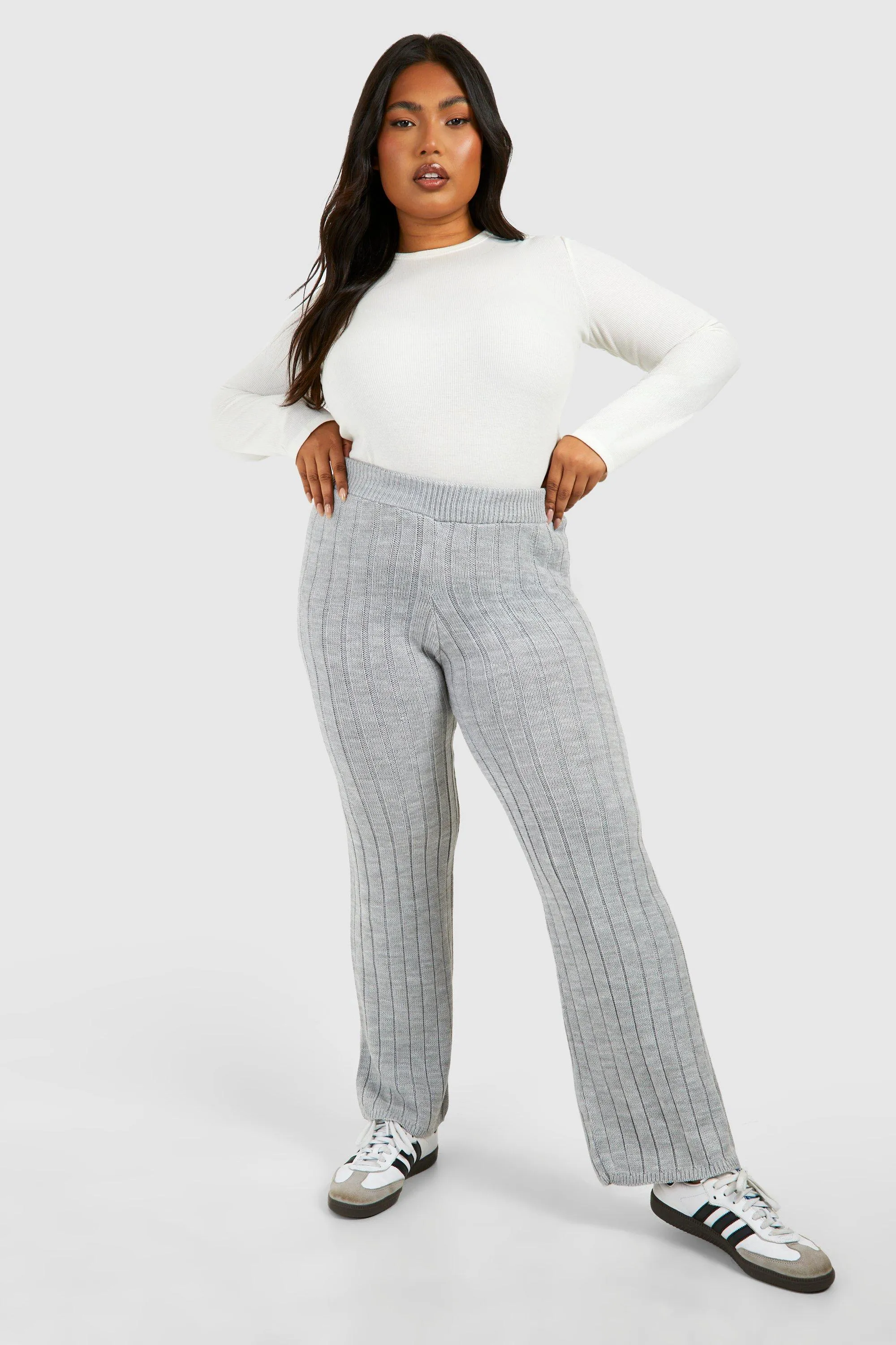 Grande taille - Pantalon droit en maille