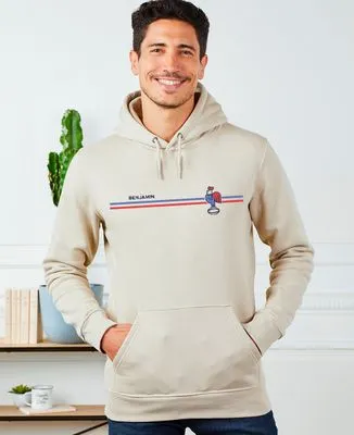 Hoodie femme Supporter rugby France personnalisé