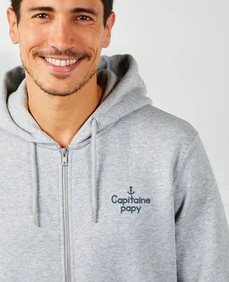 Hoodie homme Capitaine papy (brodé)