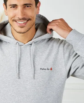 Hoodie homme Frère de sang (brodé)