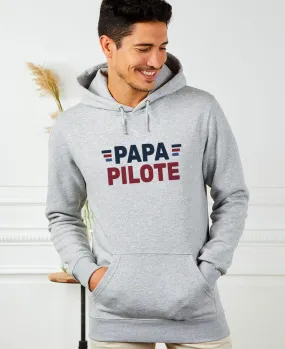 Hoodie homme Papa Pilote