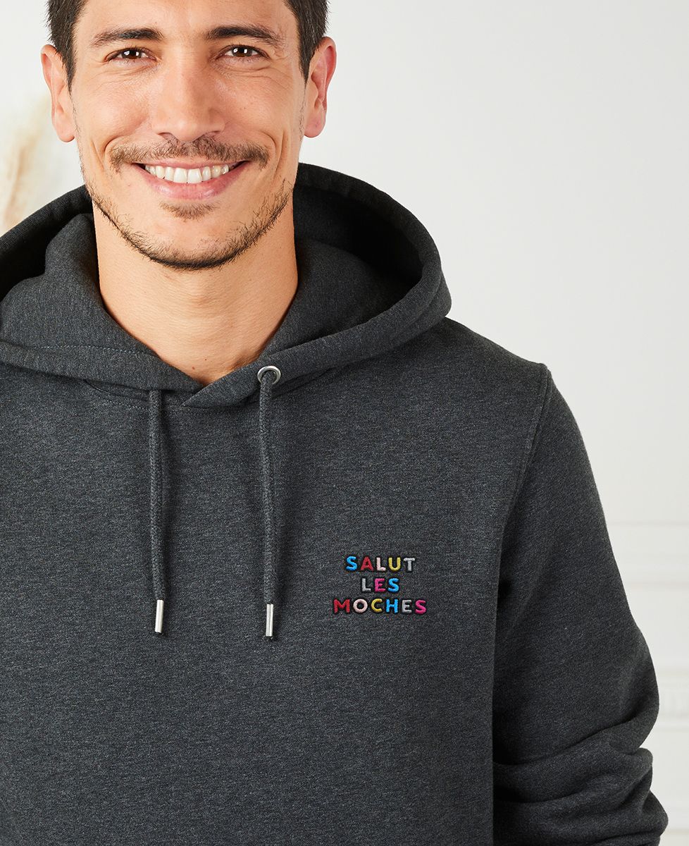 Hoodie homme Salut les moches (brodé)