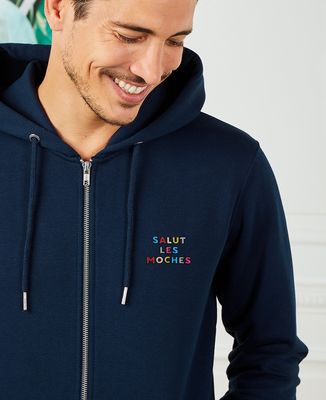 Hoodie homme Salut les moches (brodé)