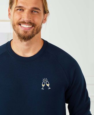 Hoodie homme Tchin Tchin champagne (brodé)