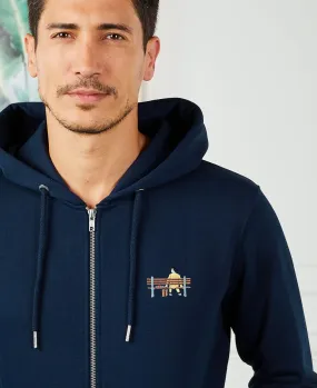 Hoodie zippé homme Forrest (brodé)