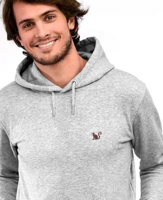 Hoodie zippé homme Singe (brodé)