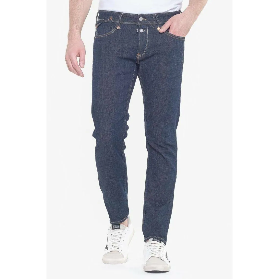 Jeans ajusté stretch 700/11, longueur 34 bleu Carl | 3 Suisses