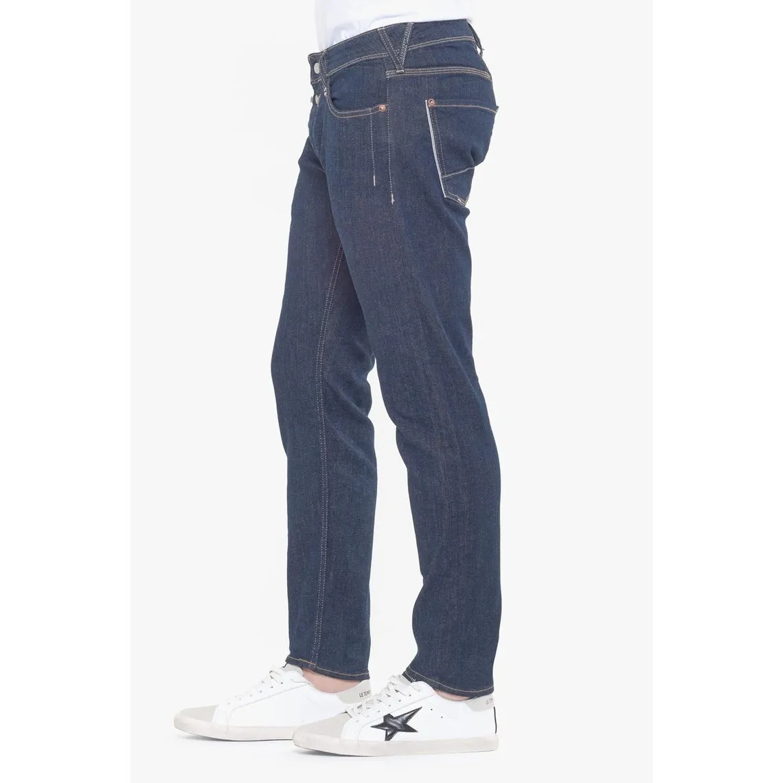 Jeans ajusté stretch 700/11, longueur 34 bleu Carl | 3 Suisses