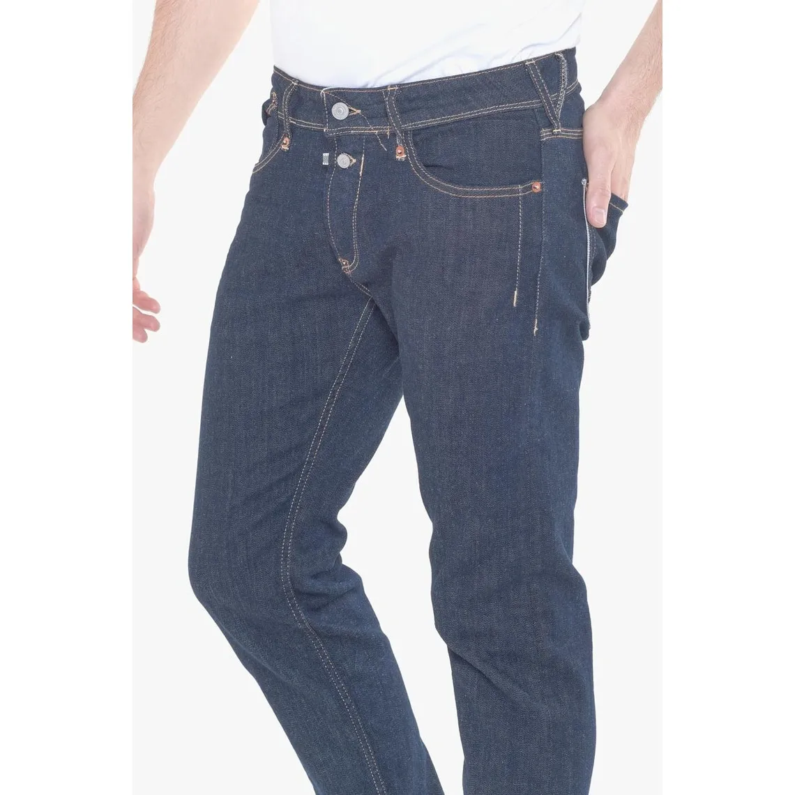 Jeans ajusté stretch 700/11, longueur 34 bleu Carl | 3 Suisses