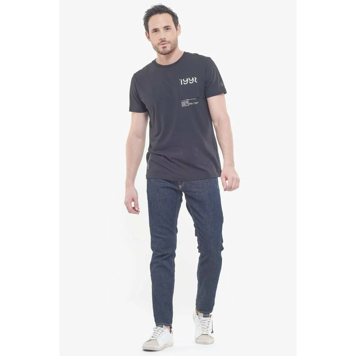 Jeans ajusté stretch 700/11, longueur 34 bleu Carl | 3 Suisses