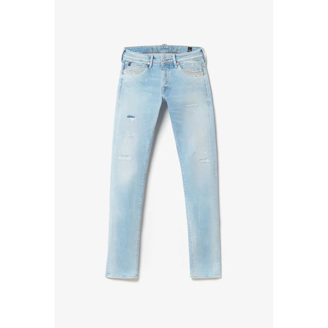 Jeans ajusté stretch 700/11, longueur 34 bleu en coton Noe | 3 Suisses