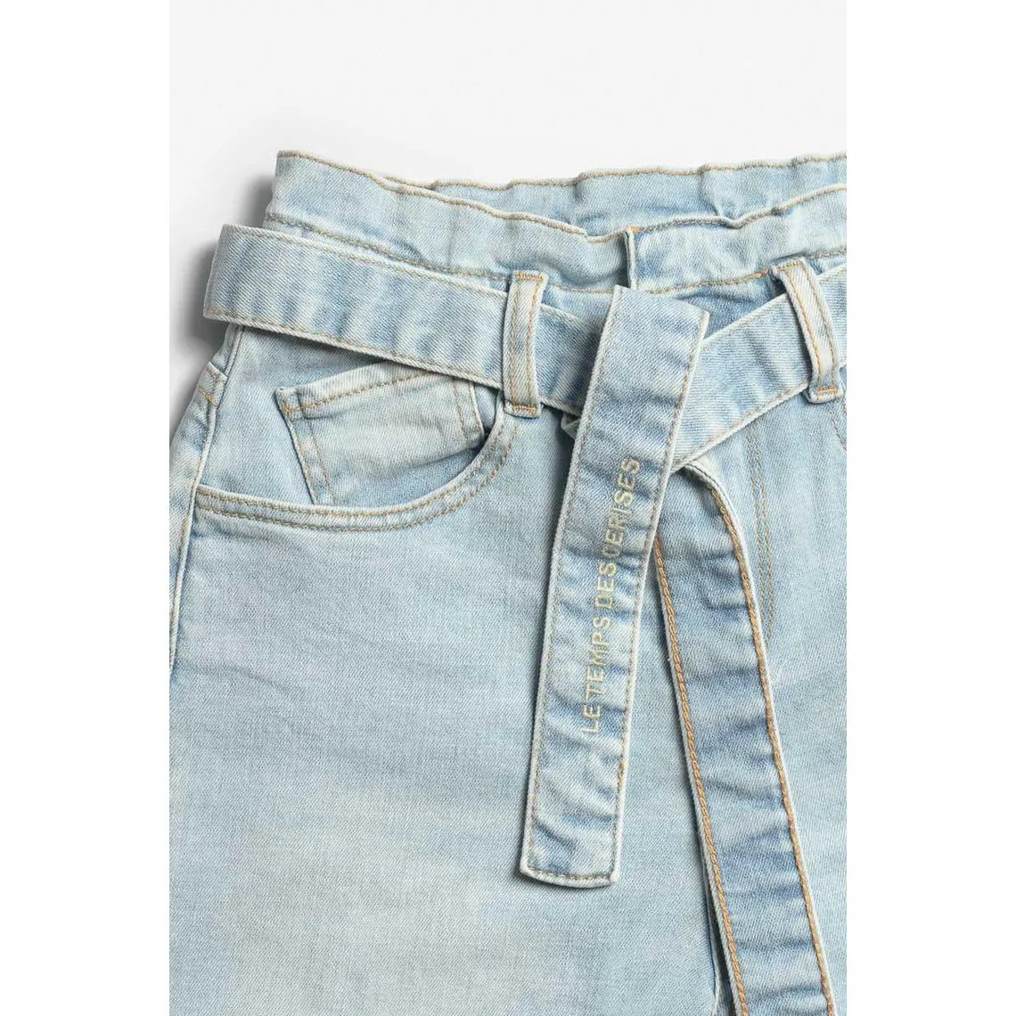 Jeans boyfit MILINA, 7/8ème bleu en coton | 3 Suisses