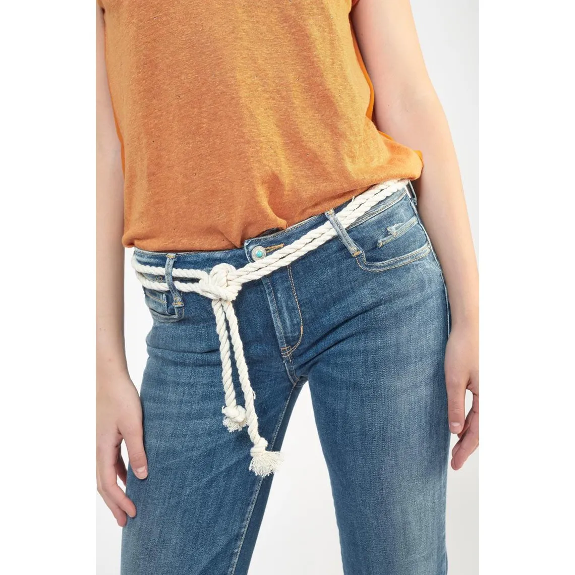 Jeans flare, très évasé , longueur 34 bleu en coton Nina | 3 Suisses