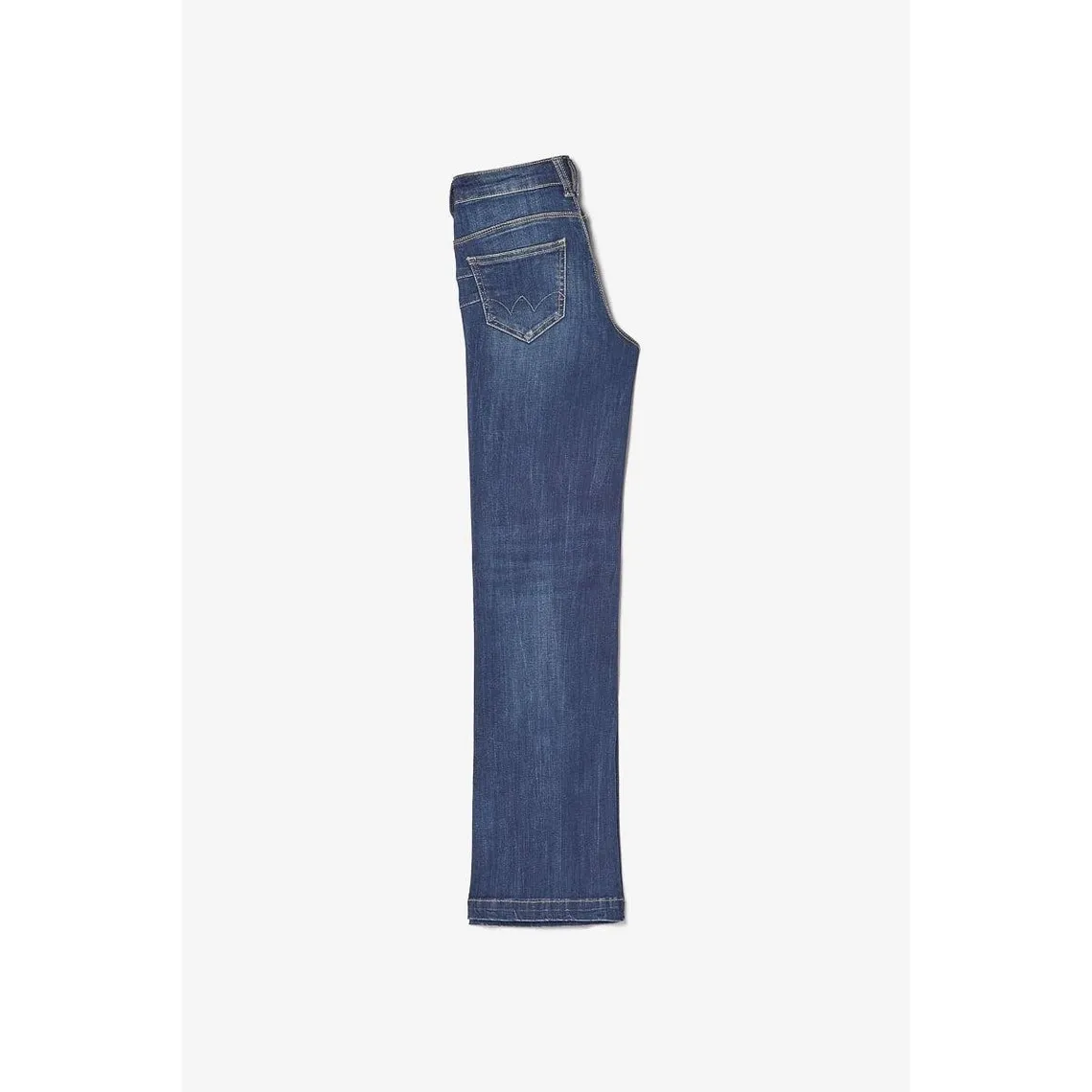 Jeans flare, très évasé, longueur 34 bleu en coton | 3 Suisses