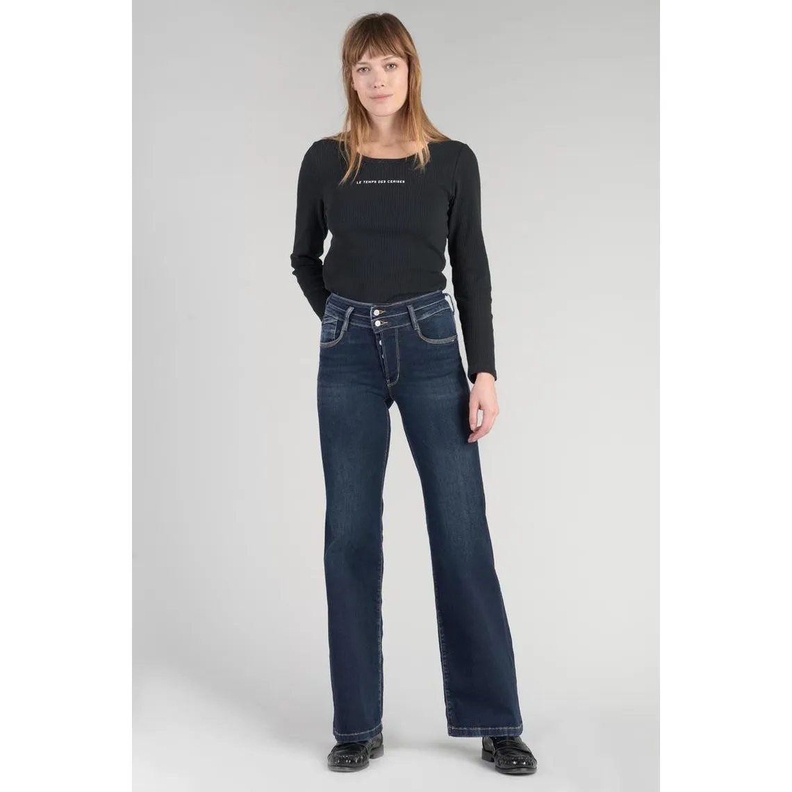 Jeans flare, très évasé PULP high flare, longueur 34 bleu Lina | 3 Suisses