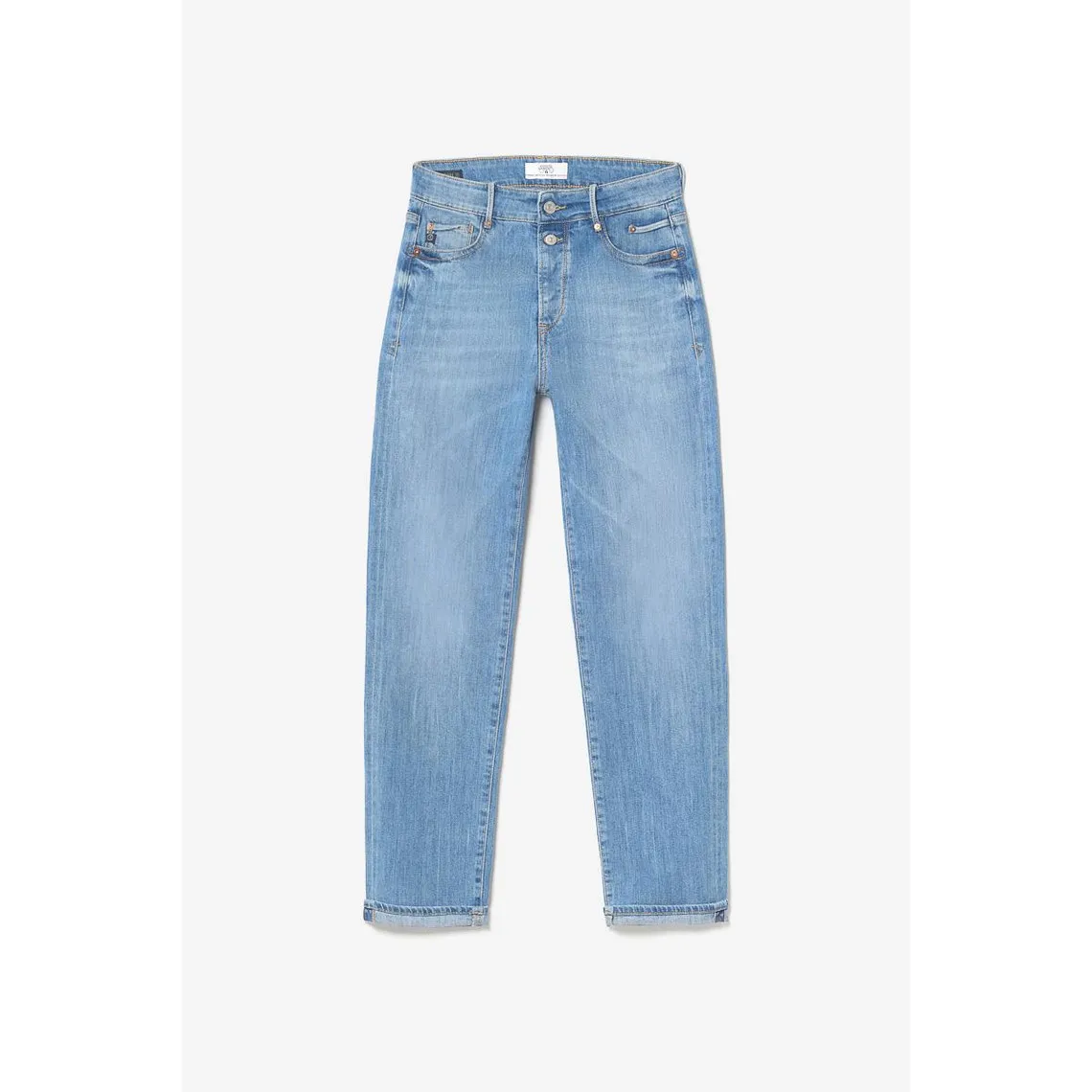 Jeans mom 400/18, 7/8ème bleu en coton Léa | 3 Suisses