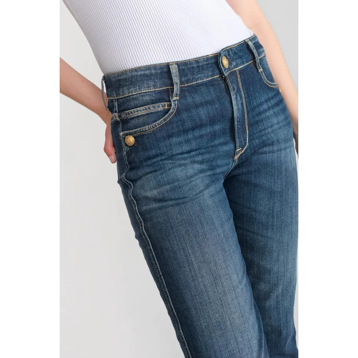 Jeans mom 400/18, 7/8ème bleu Lia | 3 Suisses