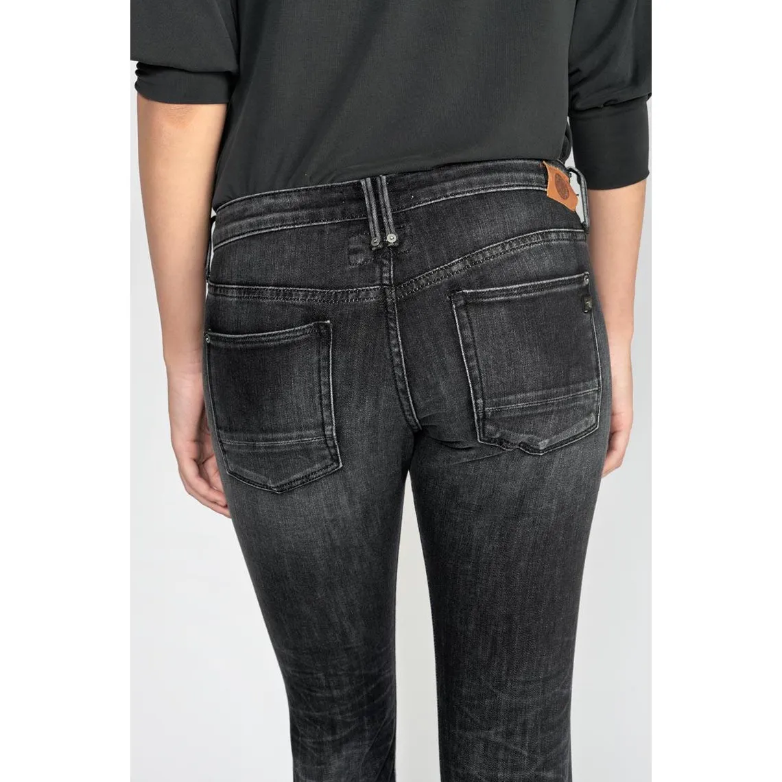 Jeans Sea 200/43 boyfit  noir N°1 en coton | 3 Suisses