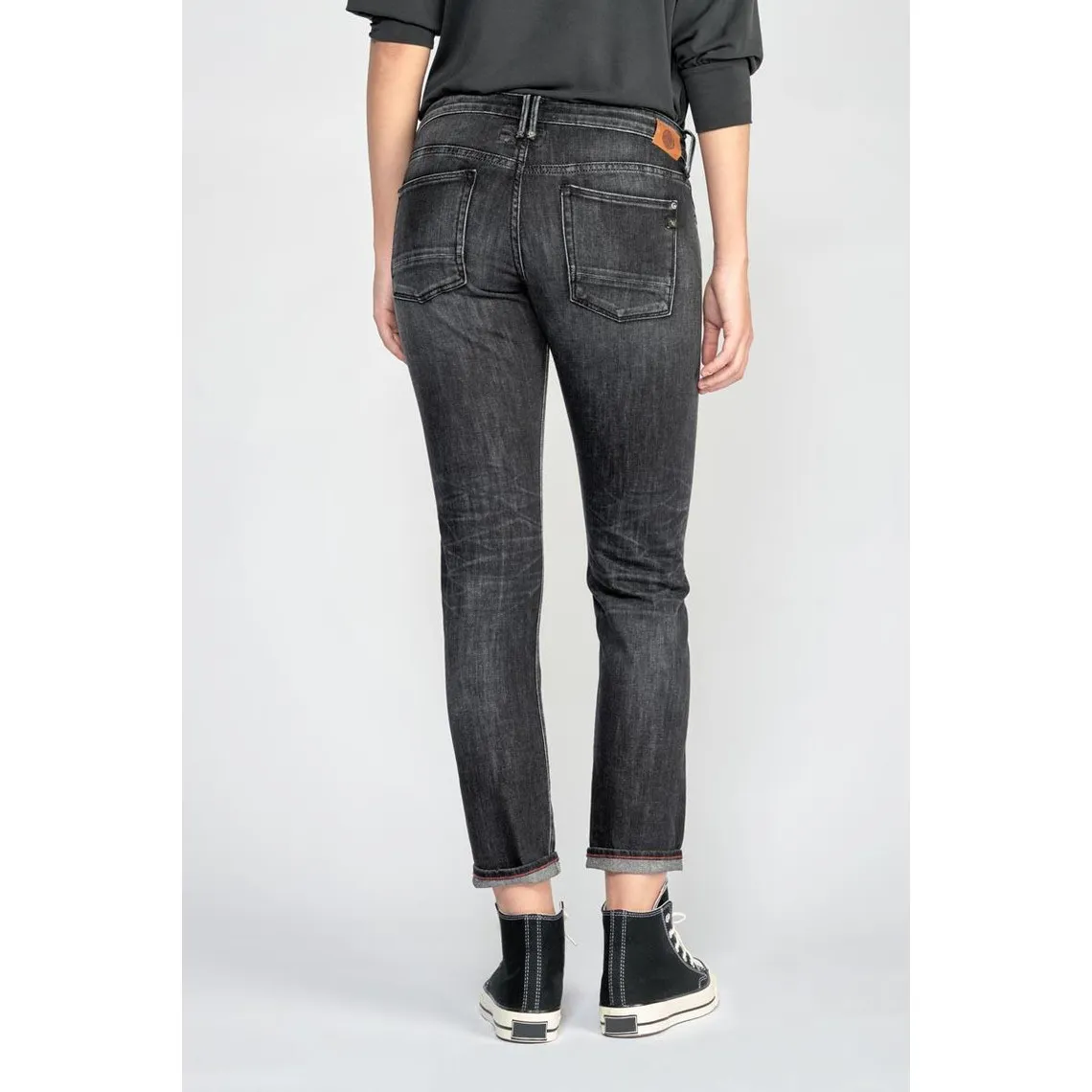 Jeans Sea 200/43 boyfit  noir N°1 en coton | 3 Suisses