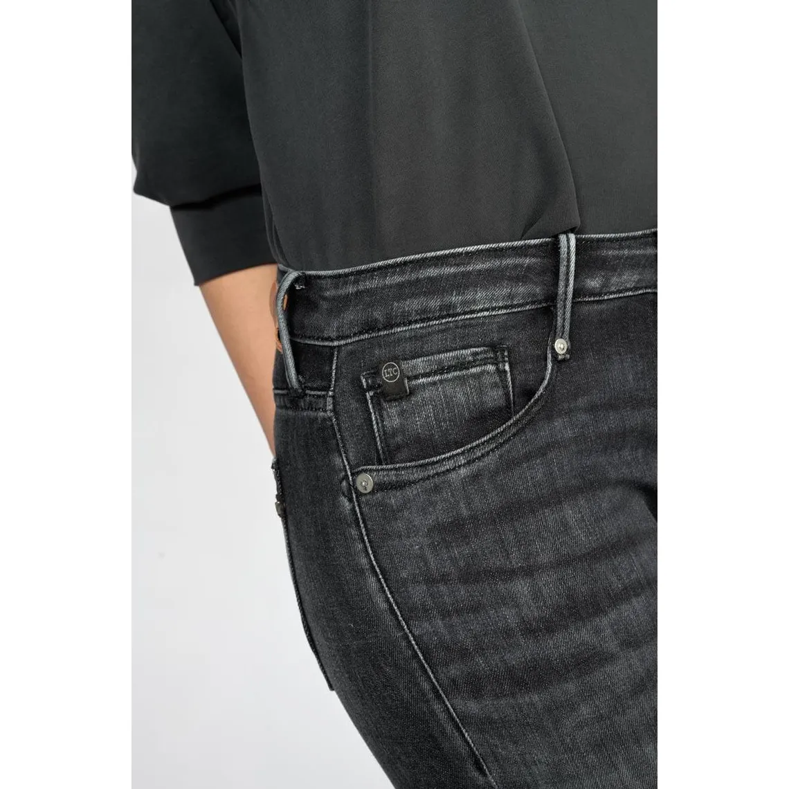 Jeans Sea 200/43 boyfit  noir N°1 en coton | 3 Suisses