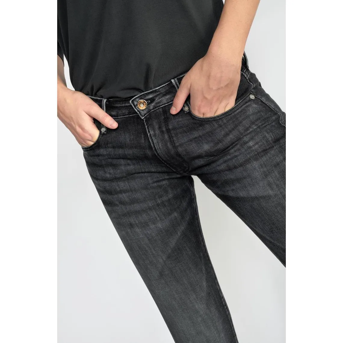 Jeans Sea 200/43 boyfit  noir N°1 en coton | 3 Suisses