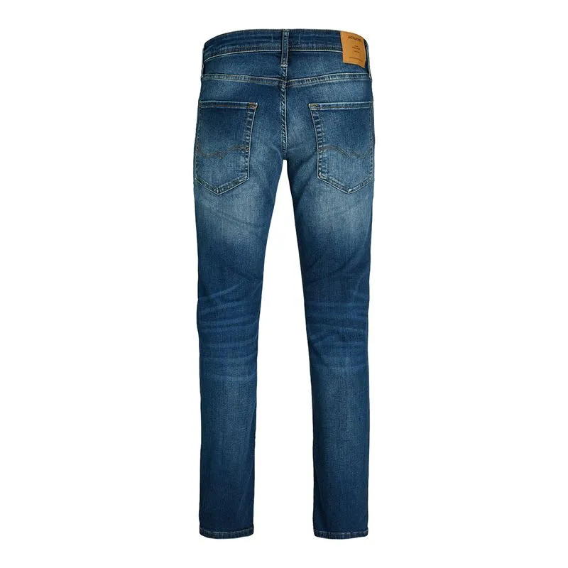 Jeans slim bleu délavé Homme JACK & JONES à prix dégriffé ! | 