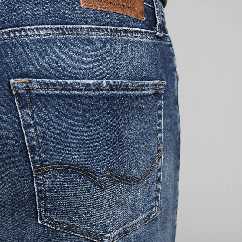 Jeans slim bleu délavé Homme JACK & JONES à prix dégriffé ! | 