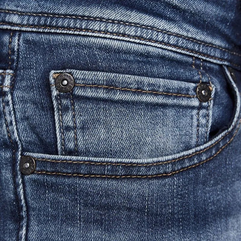 Jeans slim bleu délavé Homme JACK & JONES à prix dégriffé ! | 