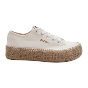 Lee Cooper LCW-24-44-2410 Baskets tressées, Blanc blanche