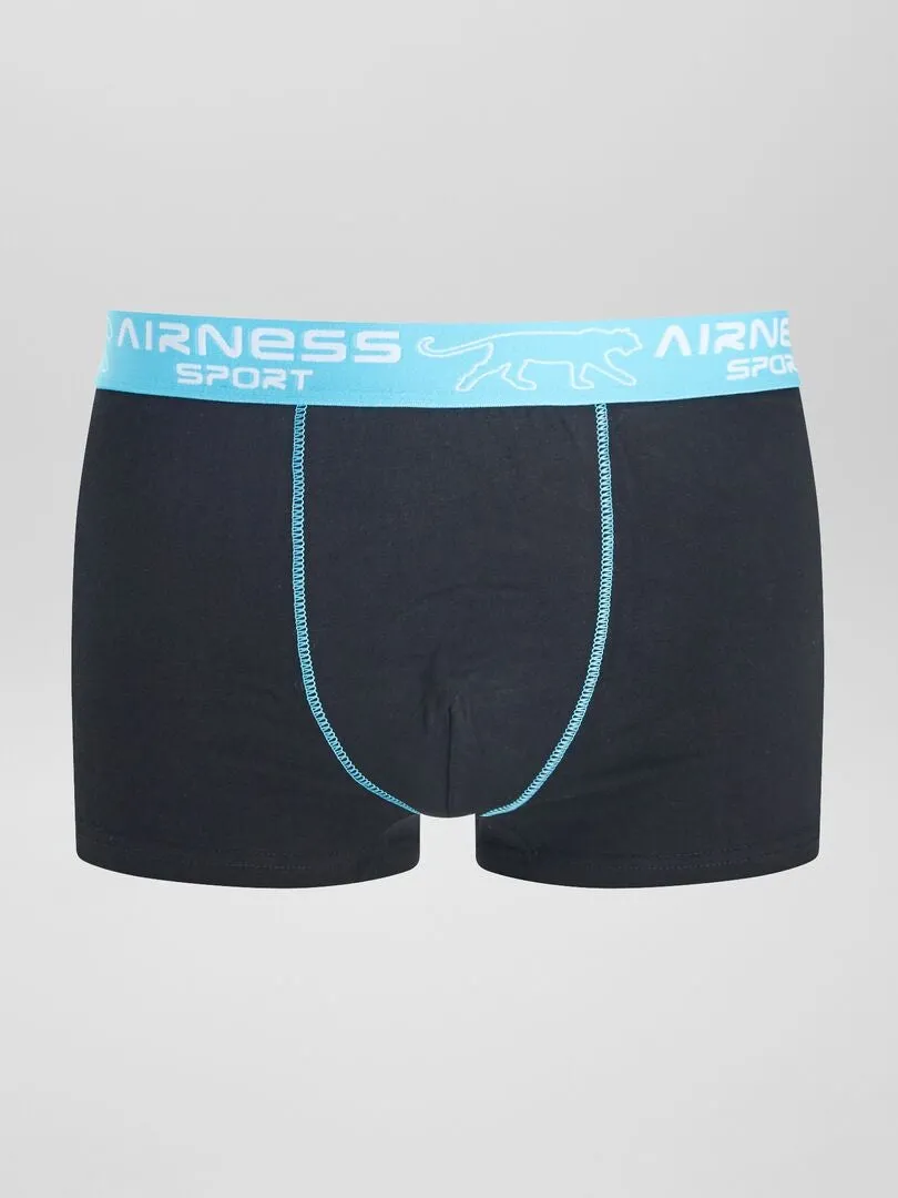 Lot de 3 boxers 'Airness' avec ceinture - Noir