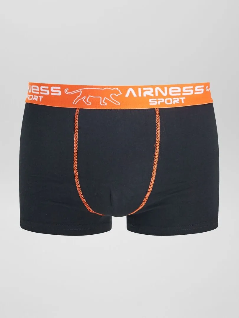 Lot de 3 boxers 'Airness' avec ceinture - Noir