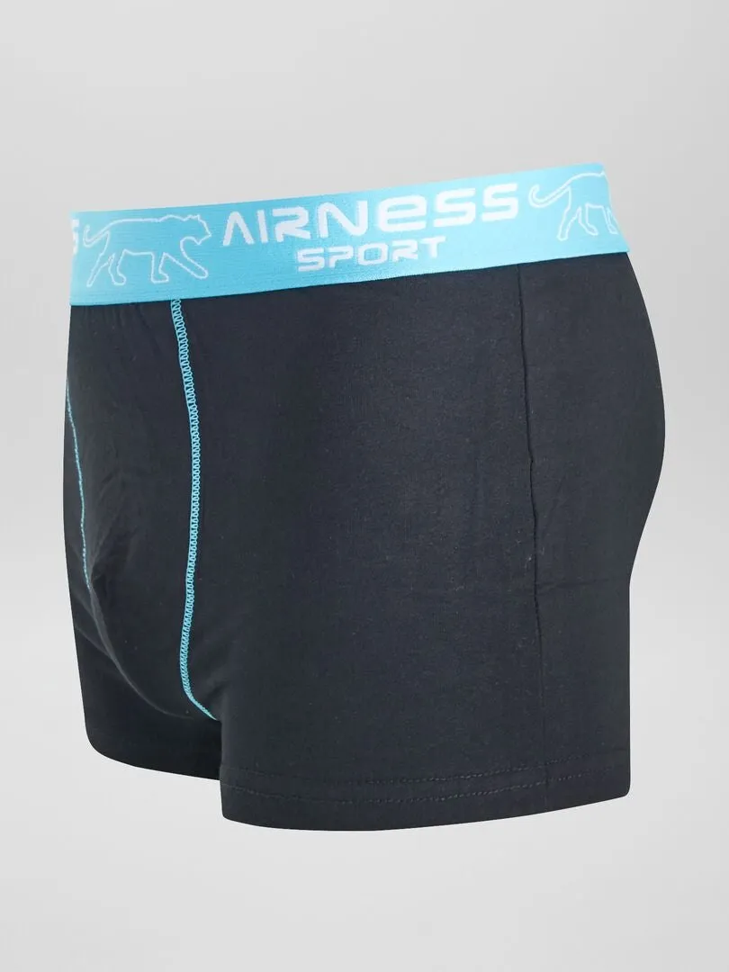 Lot de 3 boxers 'Airness' avec ceinture - Noir