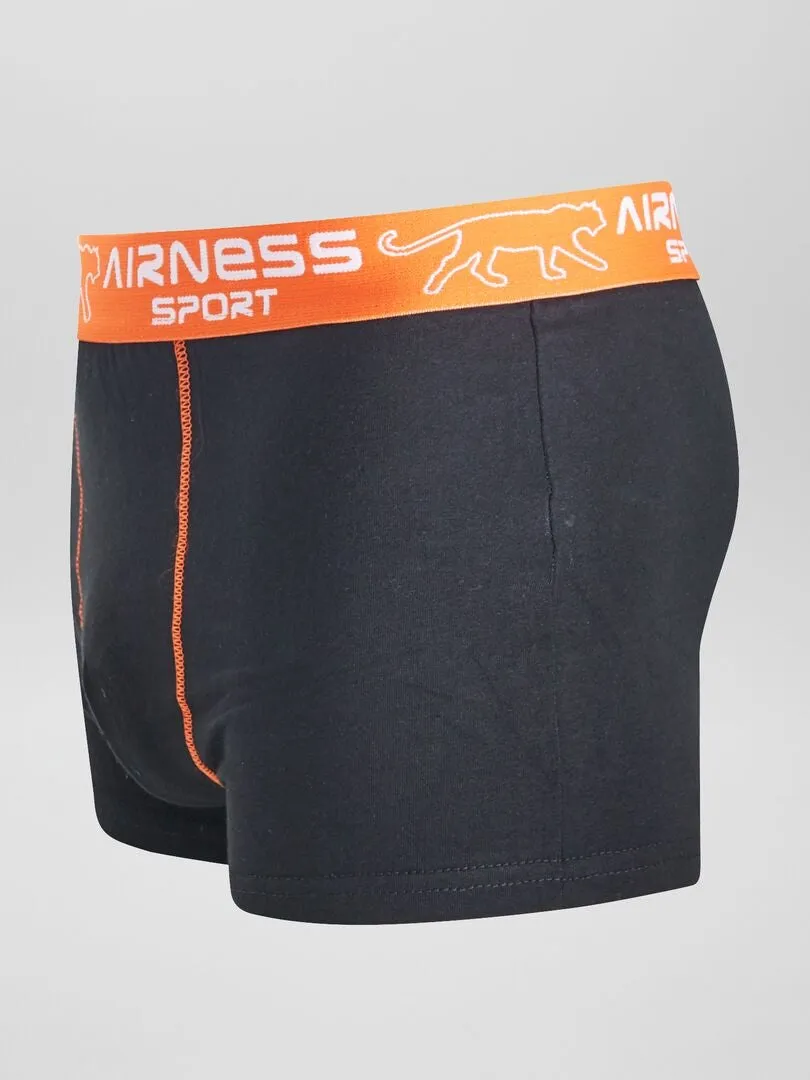 Lot de 3 boxers 'Airness' avec ceinture - Noir