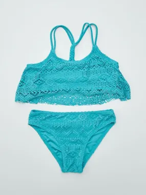 Maillot de bain ajouré - 2 pièces - Vert